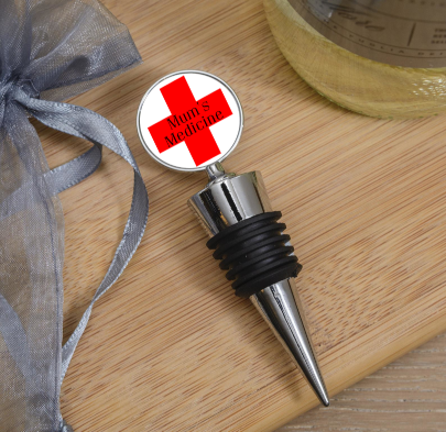 Mum's Medicine Bottle Stopper, Custom Bottle Stopper